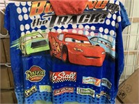 Cars hooded blanket  - hood has some discoloring