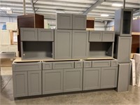 Gray 12pc. Cabinet Set