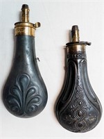 Two Antique Shot Flasks