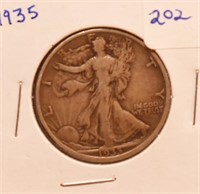 1935 WALKING LIBERTY HALF