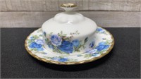 Royal Albert Moonlight Rose Covered Butter Dish