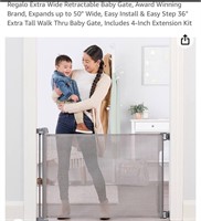 Regalo Extra Wide Retractable Baby Gate