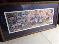 Framed Floral Picture - 28"W