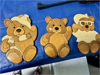 HAND MADE WOODEN BEARS