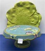 Decorative Cake Plate , Decorative Green Platter