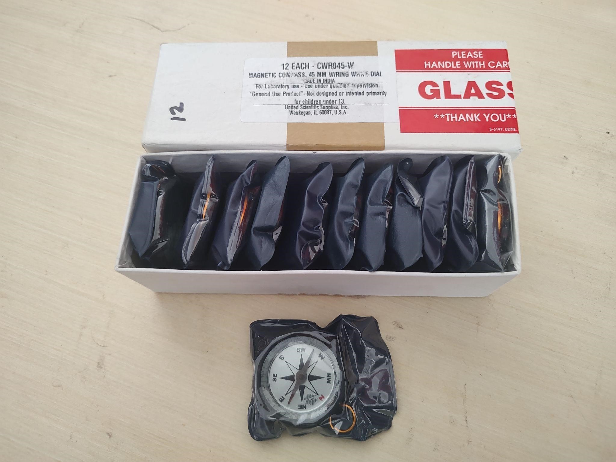 Lot of 12 Compasses