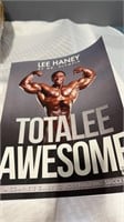 Signed Lee Hanley totalee awesome bodybuilding