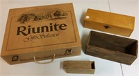 Wood boxes, Riunite box latches