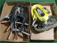 Pair of boxes: clamps & tie down straps