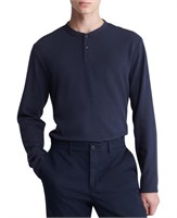 Calvin Klein Men's Long Sleeve Smooth Cotton Waffl