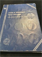 Book of John F Kennedy half dollars 1964-1985