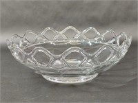 Glass Lace Edged Centerpiece Bowl