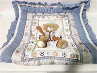 Baby Boy Baseball Bear Blanket