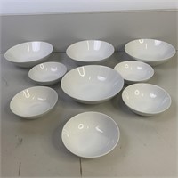 9- Continental China By Raymond Loewy White Bowls