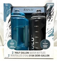 Zulu Half Gallon Water Bottles 2 Pack