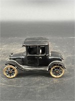 6.5" CAST IRON FORD COUPE TOY CAR GREAT SHAPE