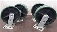 Box Set 4 Green 8"x2" Casters