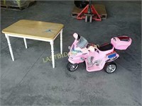 Kid's Tricycle & Wooden Table