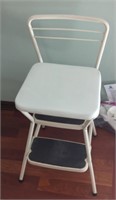 White Cosco kitchen stool