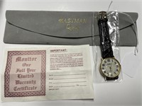 EASTMAN QUARTZ MOTHER OF PEARL DIAL WATCH