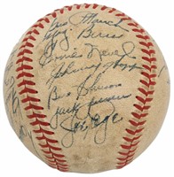1950s New York Yankees Autographed Baseball