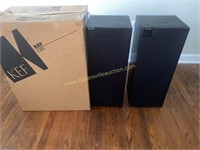 Pair of KEF C65 stereo speakers with original box