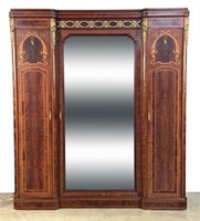 French Armoire with Inlay and Gold Ormolu
