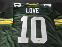 Jordan Love Signed Jersey EUA COA