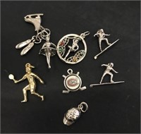 Sterling Charm Lot