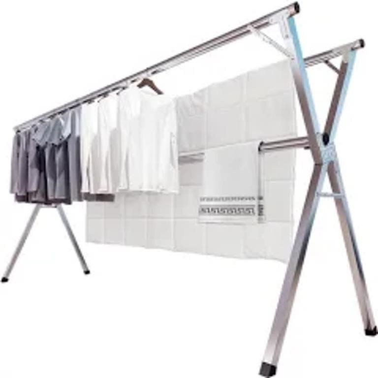 Clothes Drying Rack, Stainless Steel Garment Rack