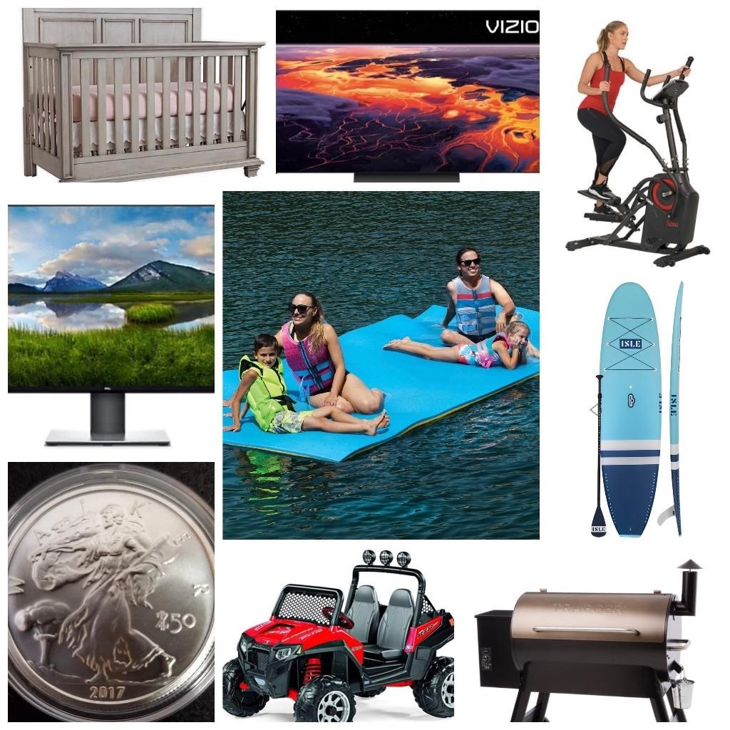Overstock Spring Auction! Coins, Furniture & Sporting Goods