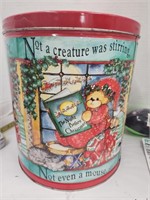 Large Vintage Clement Moore Tin