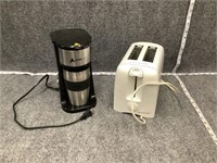 Toaster and Single Serve Coffee Maker