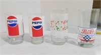 4 Misc. Pepsi Cola Tumblers