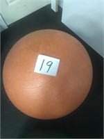Orange exercise ball