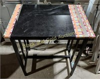 Black Painted Wood Table