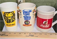 Vintage cup lot Lion King Coca Cola Ringling Bros