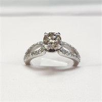 Certified 14K  Fancy Diamond(~1.26ct) Ring
