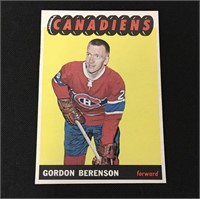 1965 Topps Hockey Card Gordon Berenson