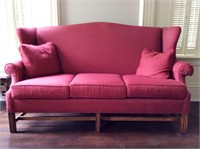 Three Cushion Wing Back Sofa