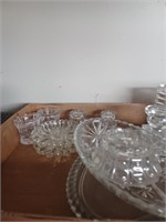 Box Lot of Various Clear Glassware