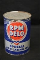 RPM Delo Motor Oil Tin Can