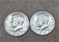 1971 & 1977 Kennedy Half Dollars