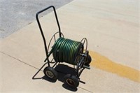 Hose/Reel Cart with Wheels and Hose
