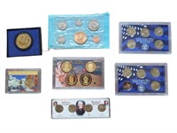 Assorted US coin sets. Proof sets, Mint set,