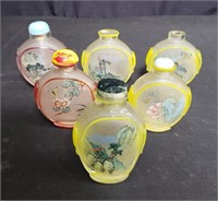 Reverse-painted snuff bottles