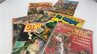 (9) military comics various years