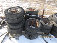 2 pallets tires w/ wheels