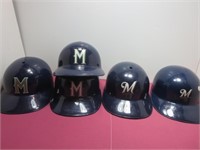 5 Milwaukee Brewers Plastic Helmet Lot 4 are