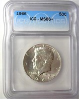 1966 Kennedy ICG MS66+ LISTS $975